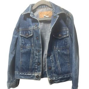 Vintage Young Lion Trucker Jean Jacket Kids Size 10
